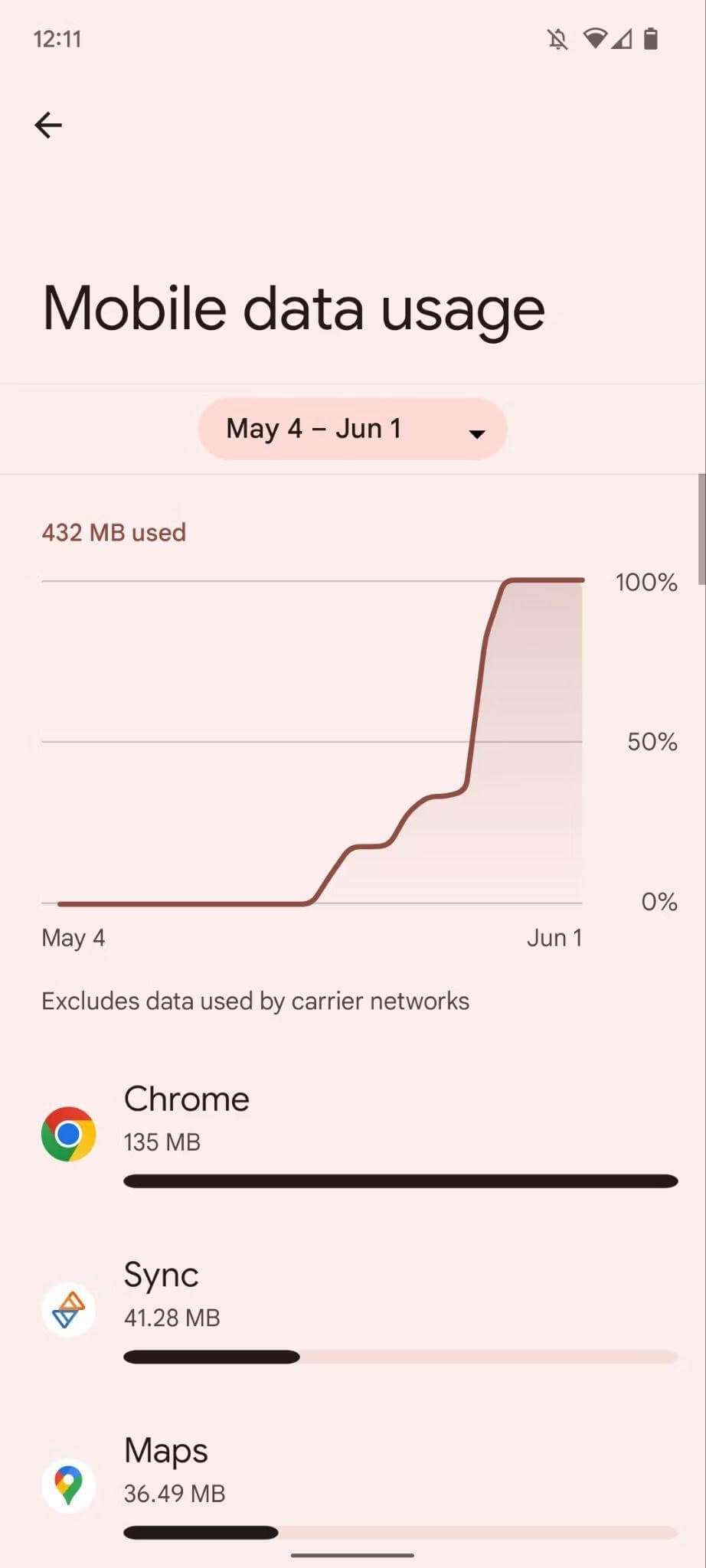 find mobile data Android step 4